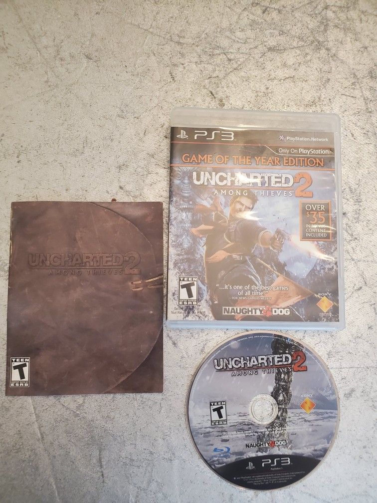 Uncharted 2: Among Thieves Game of the Year Edition PlayStation 3 PS3 CIB video game
