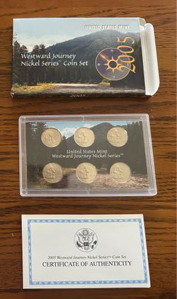 🦬 2005 United States Mint Westward Journey Nickel Coin Set includes uncirculated Jefferson nickels