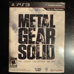 Metal Gear Solid Legacy Collection PS3 With Art Book 