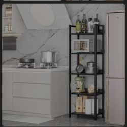 Furologee 5 Tier Bookshelf with Drawer,