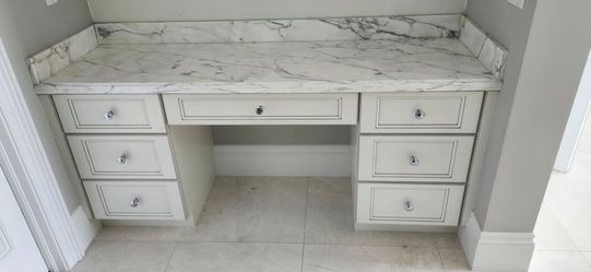 Marble top vanity