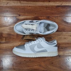 NEW Nike Dunk Low Next Metallic Platinum Ivory Summit White/W-size12,M-size10.5