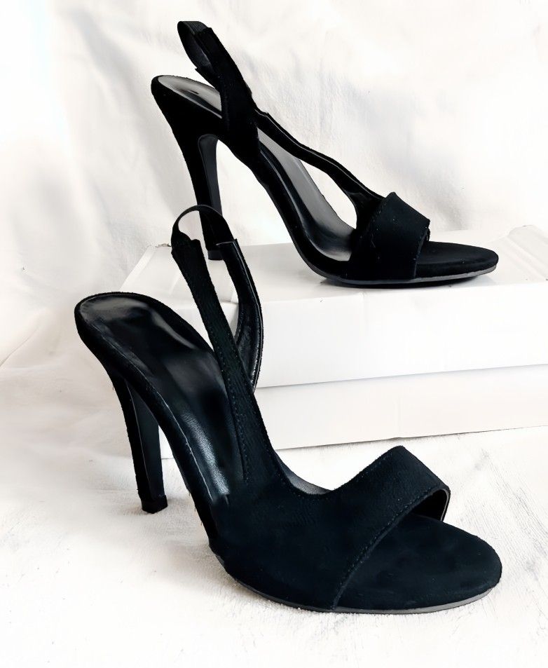 Black Strappy Heels