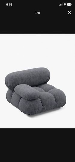 LOW PRICE MOVING- $2,800 + TAX + SHIPPING MARIO BELLINI LEFT FACING BOUCLE ICONIC COUCH