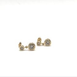 14K YG Diamond Earrings .80ctw EPJ028001