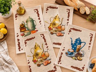 New 100% Cotton Kitchen Towel Set 4