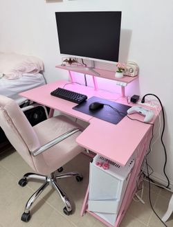 Pink Gaming Desk