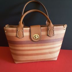 Luxurious Unbranded Handbag Tote .l New Size  L Beige