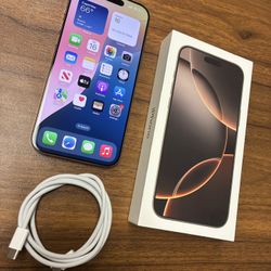 iPhone 16 Pro Max GB Unlocked Compatible with AT&T T-mobile Verizon Cricket