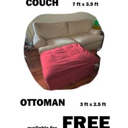 couch and ottoman