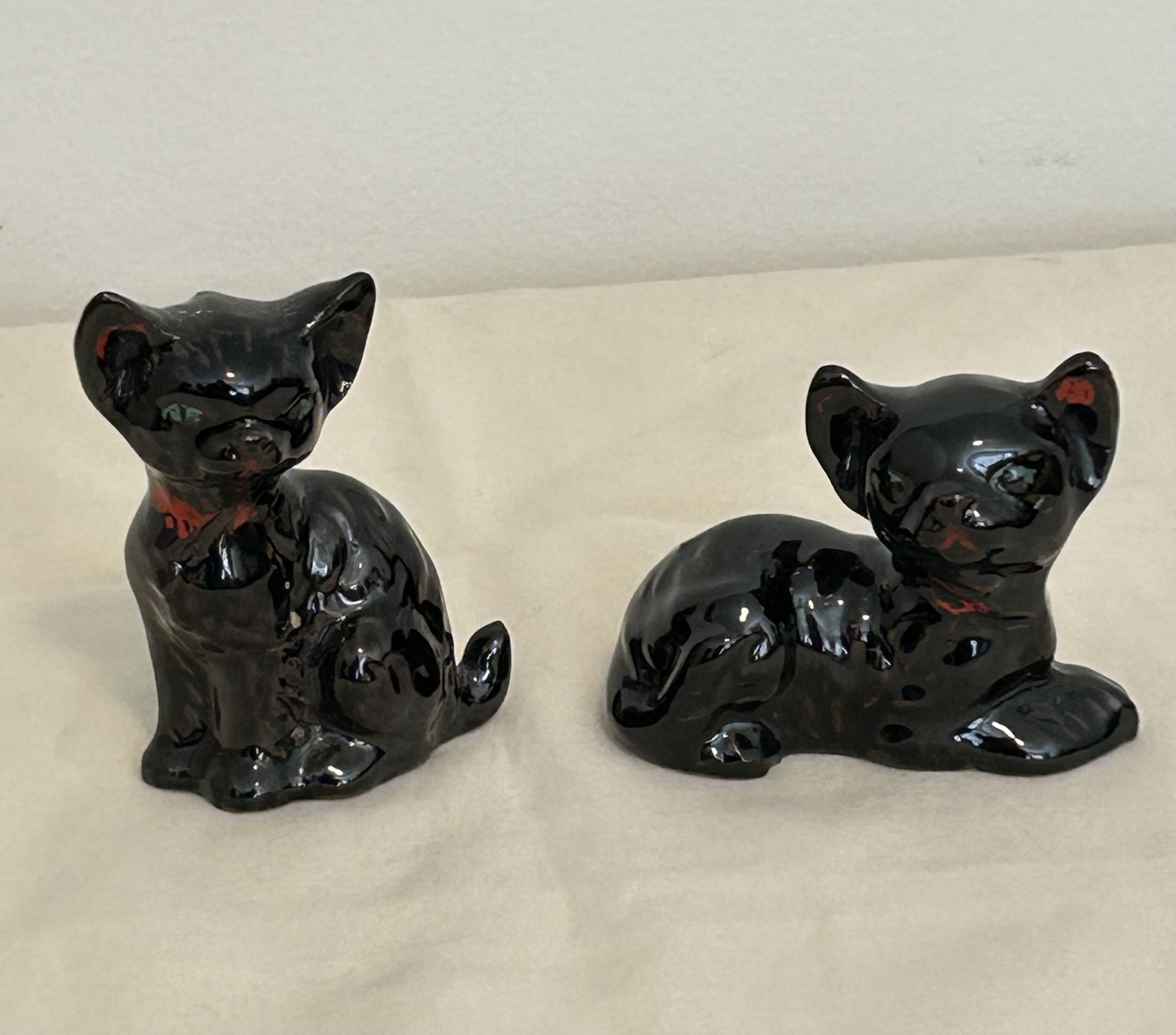 2 Vintage Cat Figurines