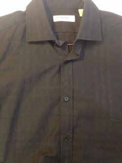 Black Burberry London dress shirt size 16 ;large)