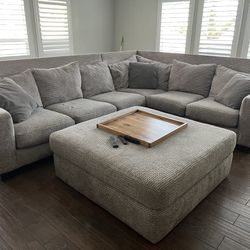 Large Sectional With Ottoman 