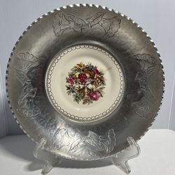 Triumph Limoges Farberware 22k White Gold Imperial Victorian T Tray 11.5"