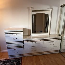 Dresser, Mirror, 2 Nightstands