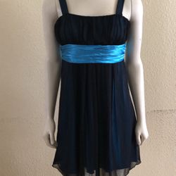 City Triangles Juniors Formal  Black/Blue Dress Size XL