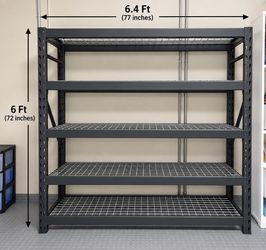 Set of 2 iron shelves for storage. Used once. Unboxed.