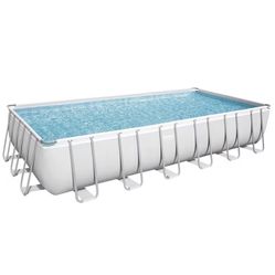 Bestway Power Steel 24’ x 12’ x 52” Rectangle Above Ground Pool – Brand New