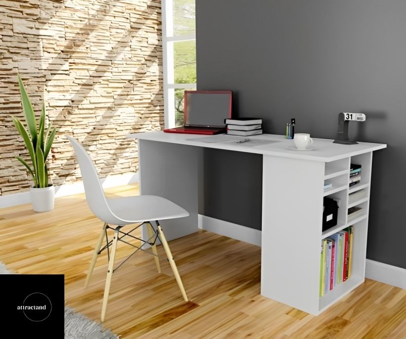 Jabrel 47.2” White Desk
