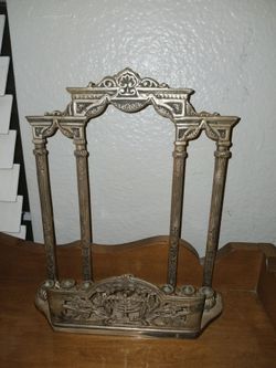 Vintage Judaica Hanukkah Menorah