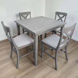 GREY DINING TABLE SET 