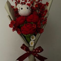 Hello Kitty Crochet Bouquet