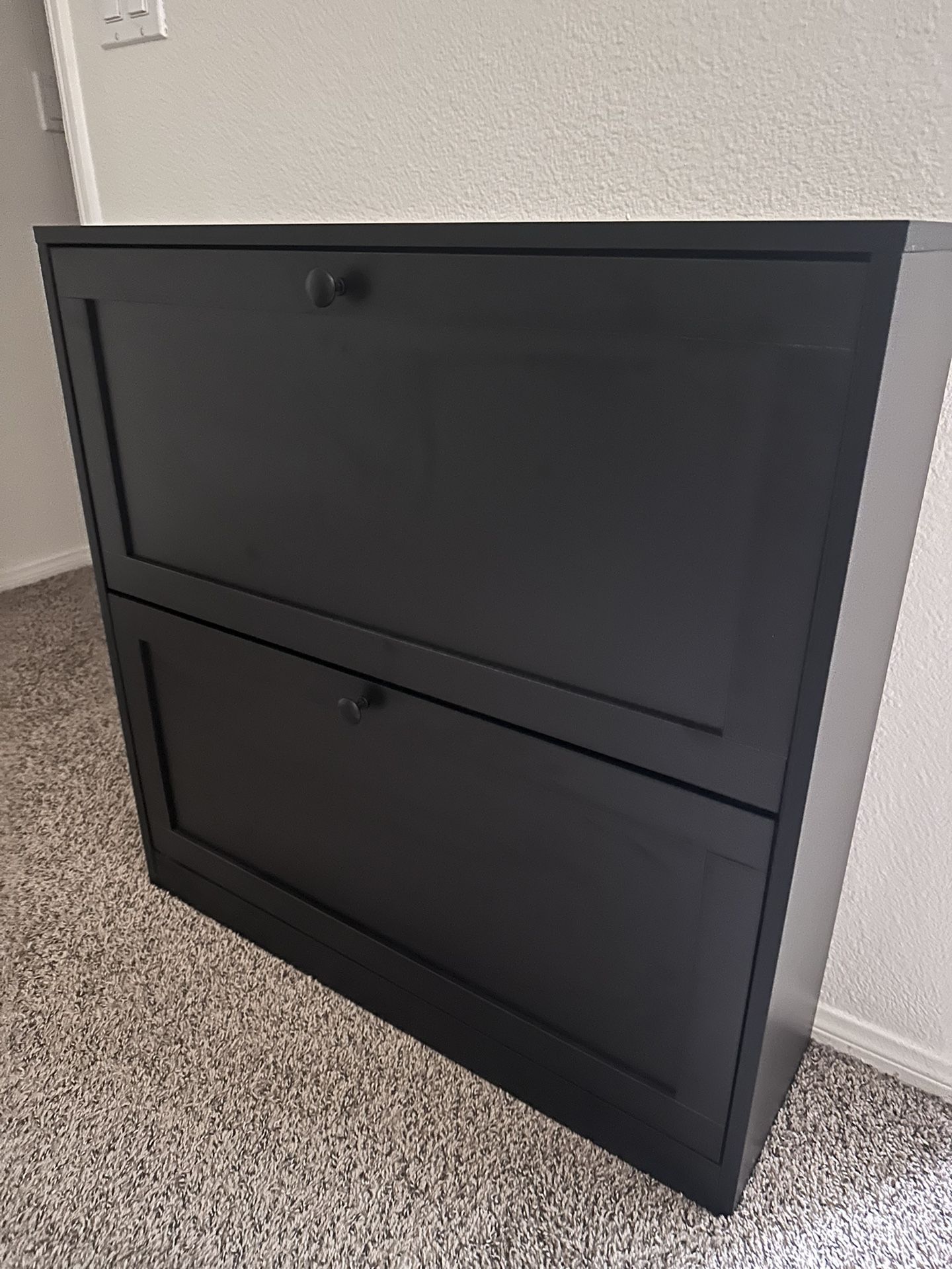 Black Shoe Cabinet - Like New