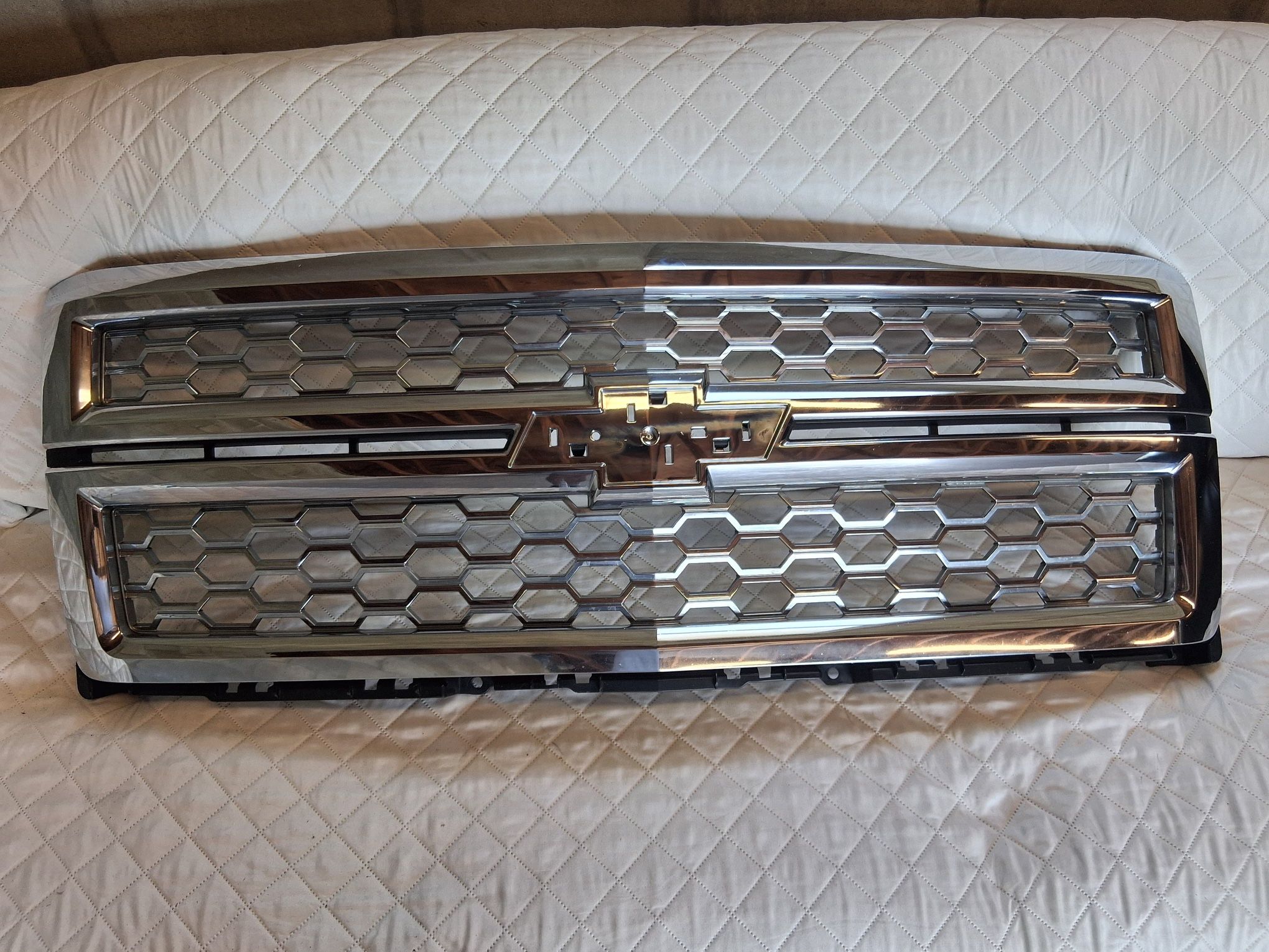 2014-2015 GMC - “fit” CHEVY  SILVERADO 1500 FRONT BUMPER GRILL CHROME