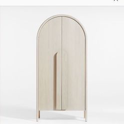 Crate And Barrel Arch Tall Cabinet New 