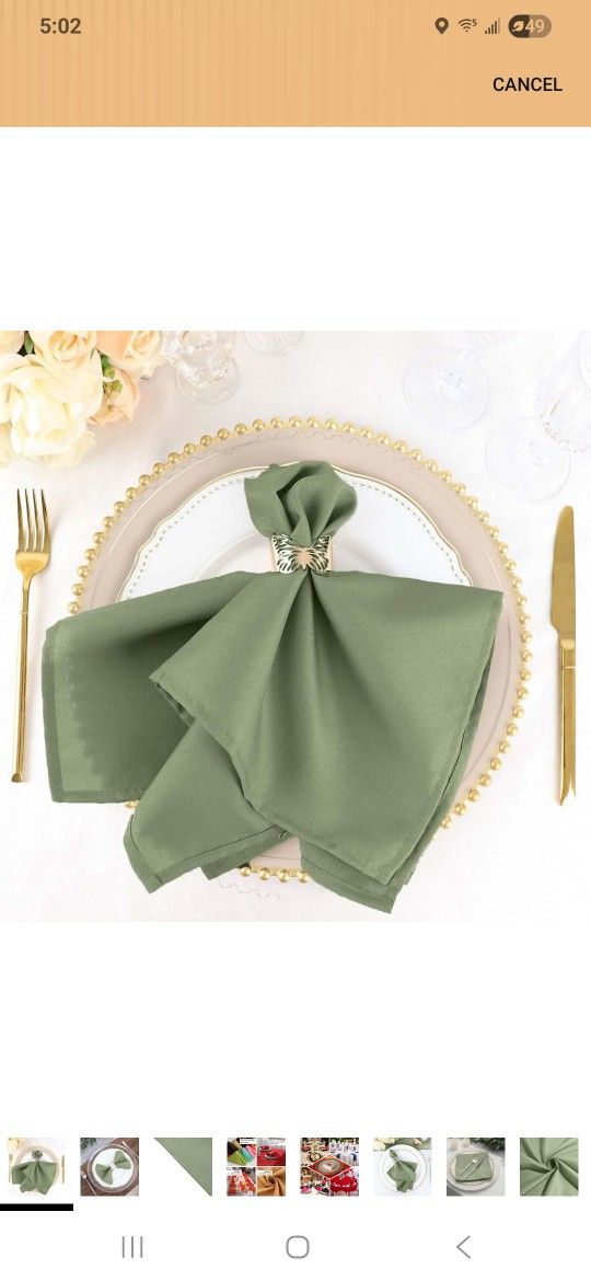 Cloth Napkins (Set of 100)