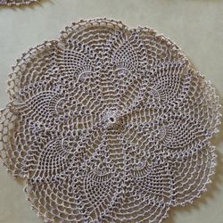 Hand Crochet Center Piece All  3 for $20.00