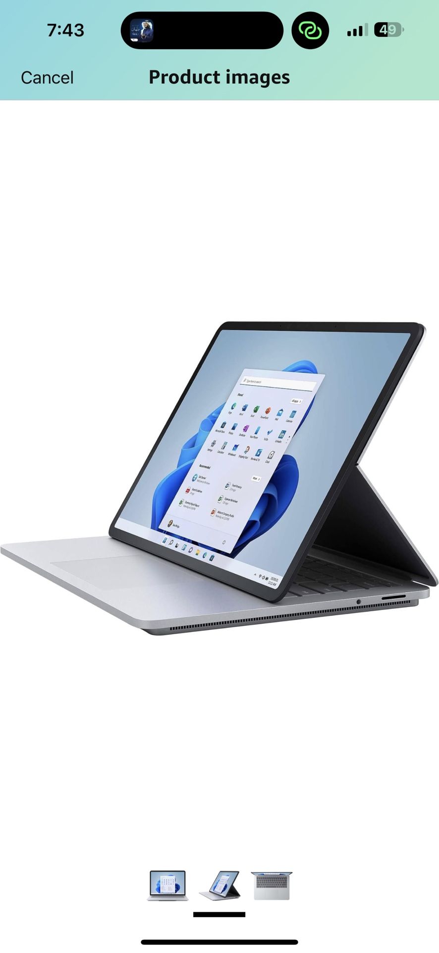 microsoft surface laptop studio