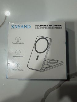 Xnyand foldable magnetic 3-in-1 wireless charger b