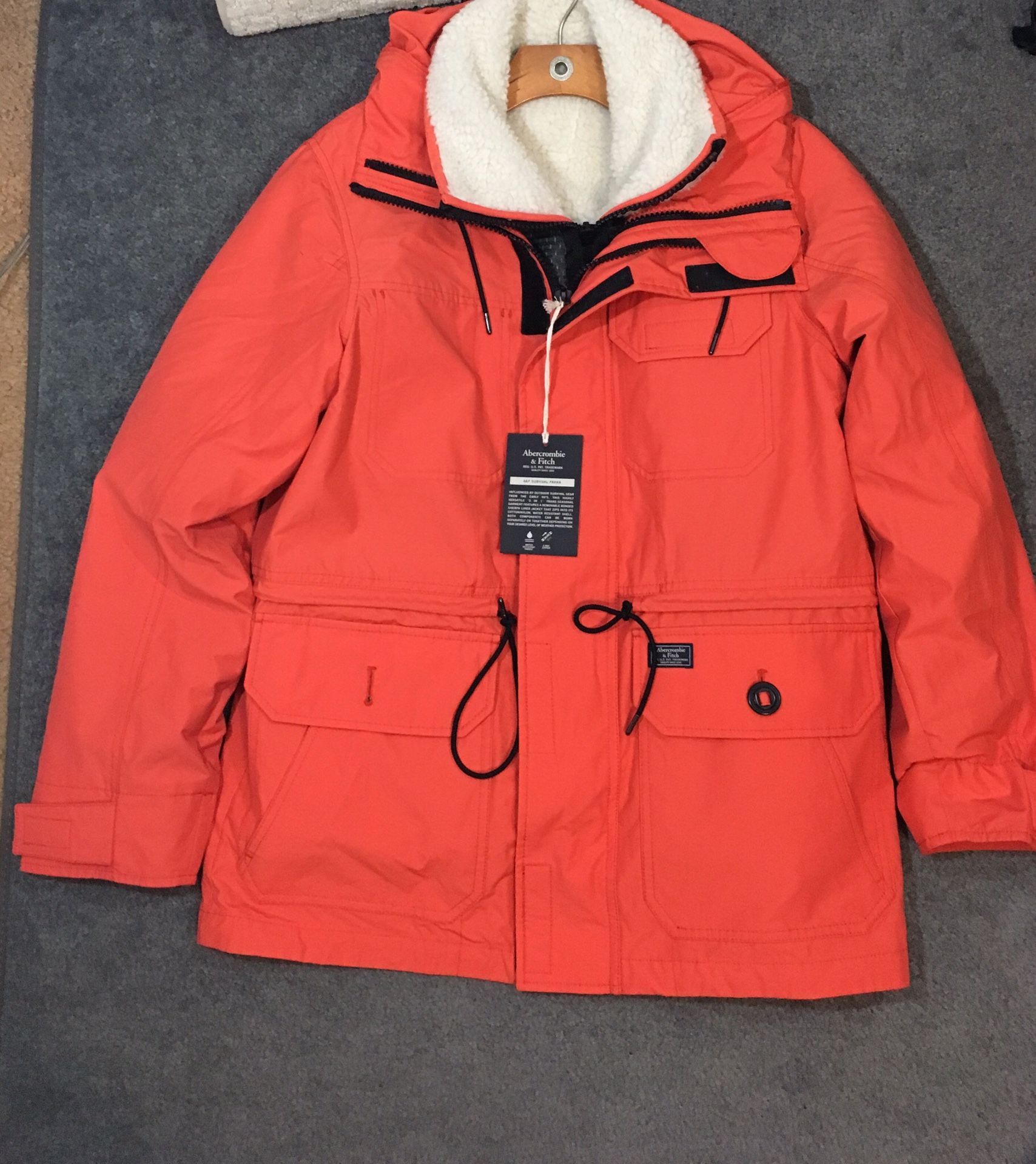 Abercrombie & Fitch survival Parka Size S Men’s new with tags