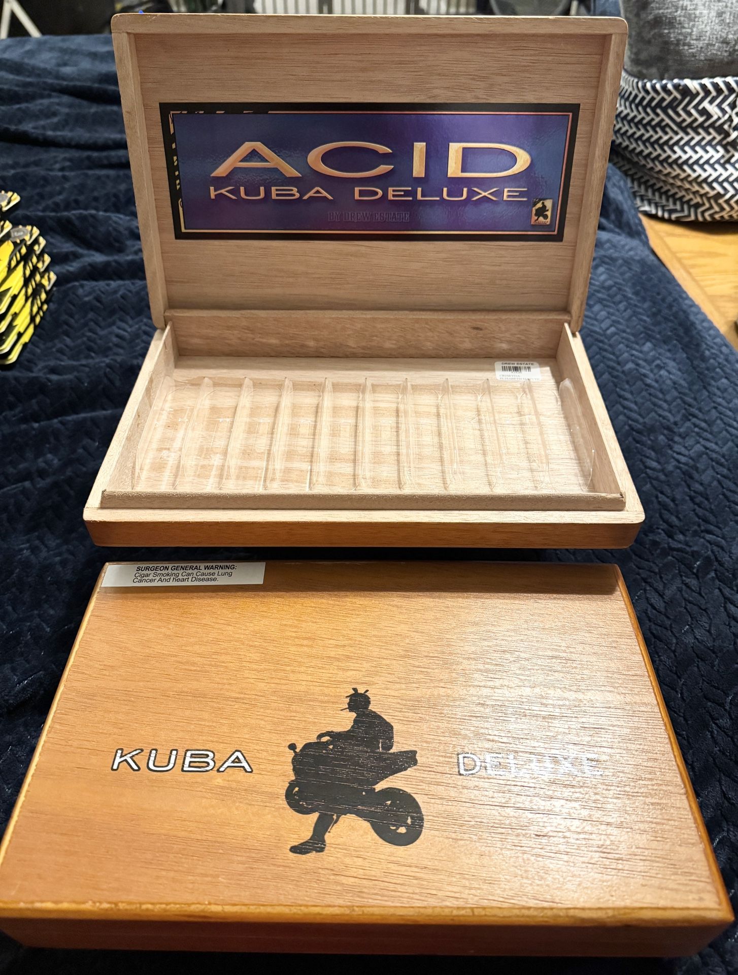 Empty Acid Kuba Deluxe Cigar Boxes