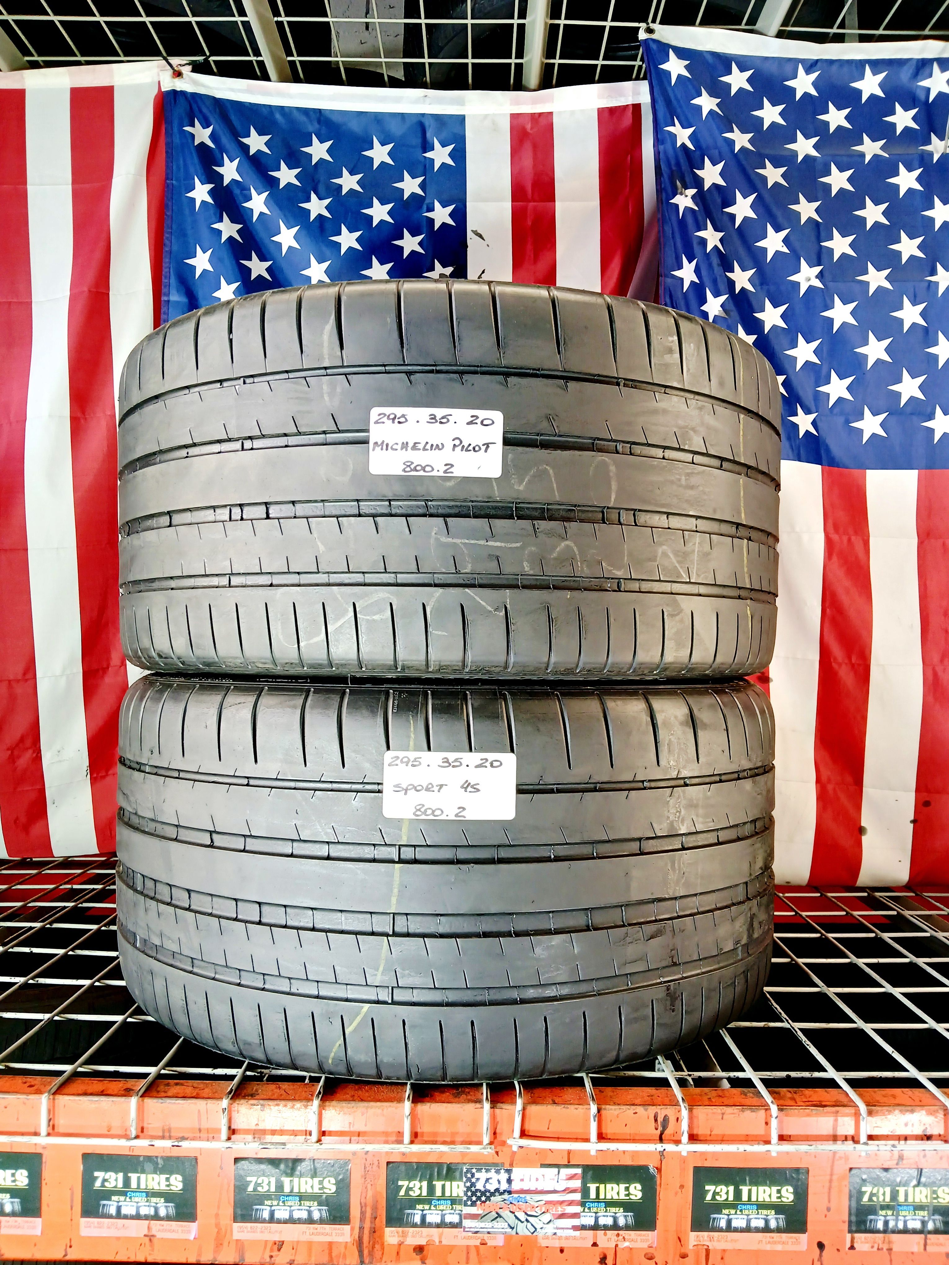 295/35ZR20 MICHELIN PILOT SPORT 4S MAX PERFORMANCE SUMMER 295/35R20 OEM FACTORY REPLACEMENT TAKE-OFF USED TIRES TRUCK SUV SPORT CAR SEDAN 295 35 20