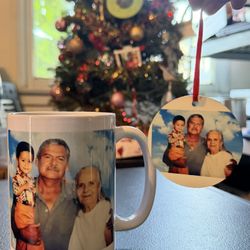 Customize Mug With Ornament
