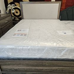 Queen Bed Frame With Mattress  $499