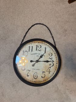 World market hanging clock