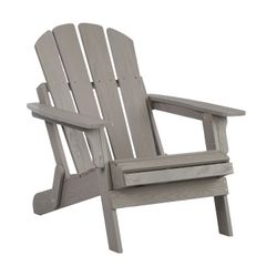 Oversize Embossed Wooden Outdoor Folding Adirondack Chair with Pre-Assembled BackRest & SeatBoard, Wood Patio Chair for Garden Backyard Porch Pool Dec