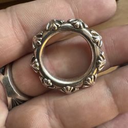 100% Authentic Chrome Hearts Cross Spacer Band