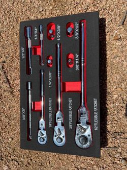 10 Piece Flexible Ratchet Set