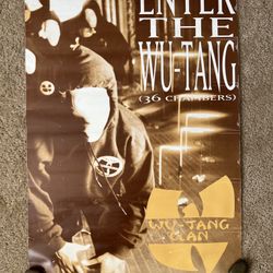 Wu-Tang Clan - Enter the 36 Chambers HIP-HOP Poster 24x34 RARE RZA GZA ODB METH