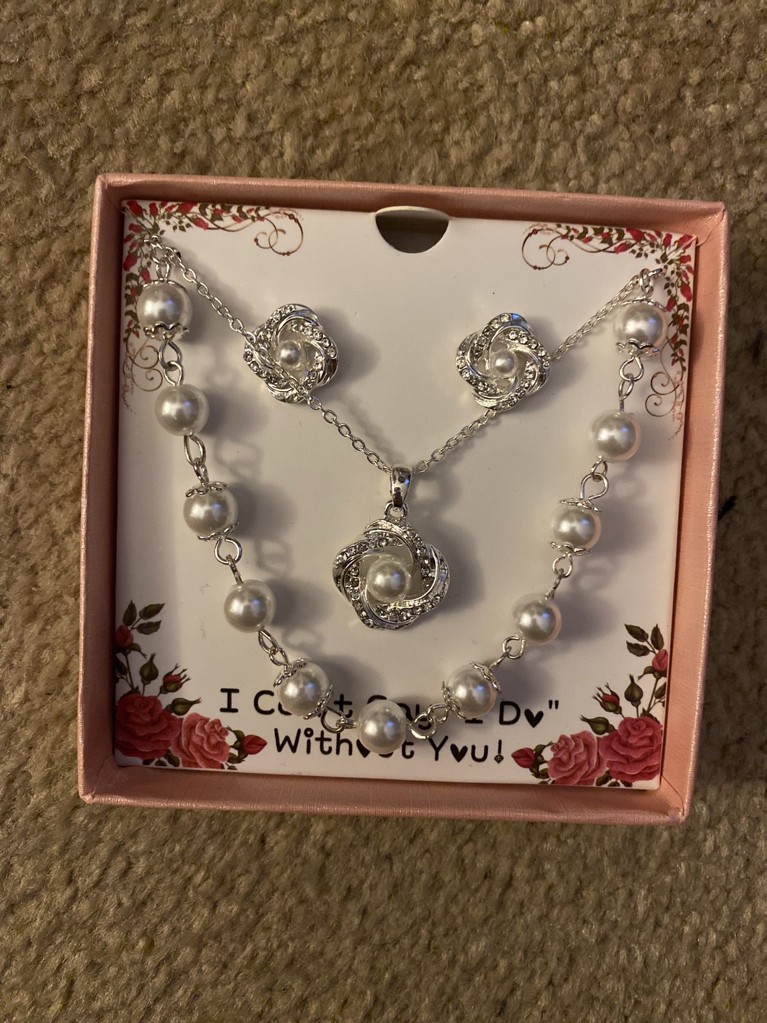 Set Of 4 Wedding/Bridesmaid Proposal Jewelry