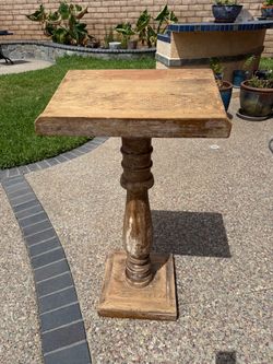 Wooden Pedestal