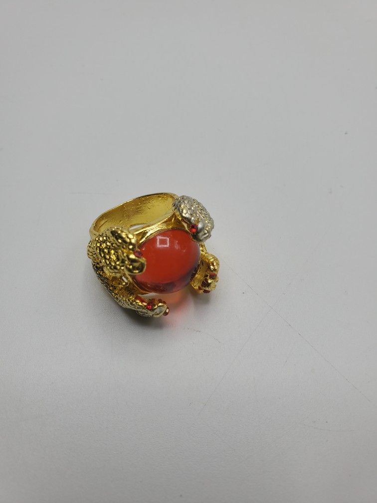 4 Red Eye Cobra Ring