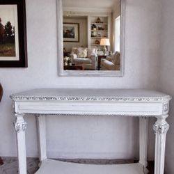 Vintage Console Table + Mirror