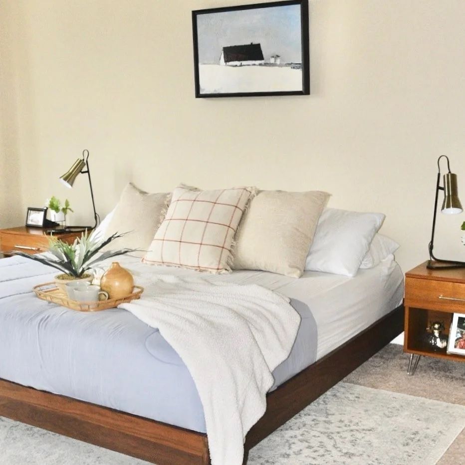 Basi Walnut King Bed Frame
