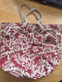 Red Hawaiian Beach Bag $5
