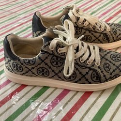 Tory Burch Monogram Sneaker Woman Size 6